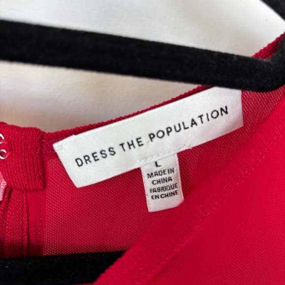 Dress the Population Ximena Patterned Bodycon Dress L - Picture 3 of 9